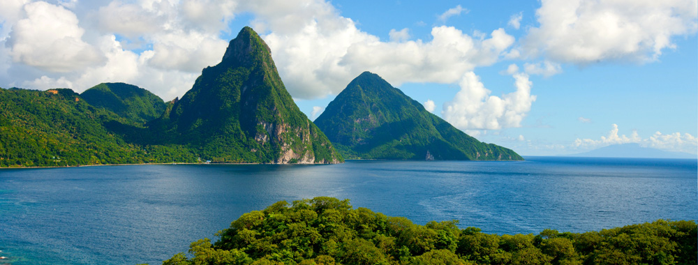 Les mythiques pitons de Sainte-Lucie