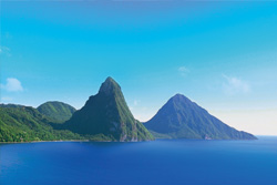 Les pitons de Sainte-Lucie