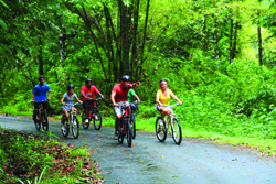 Excursion à vélo à Saint-Lucie